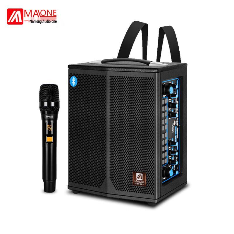 MALONE K-108 Портативная Bluetooth-колонка с беспроводным микрофоном, штекер CN (адаптер в комплекте)