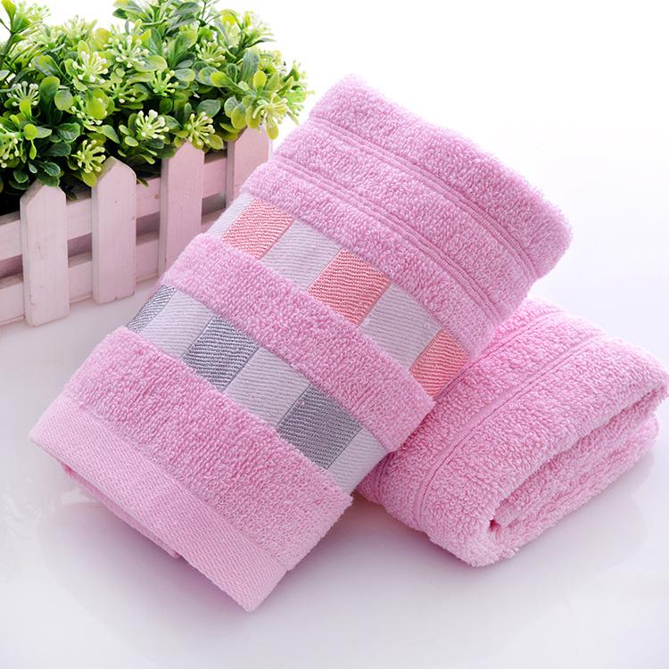Утолщенное Впитывающее Ленточное Клетчатое Полотенце Хлопковое Жаккардовое Прерывистое Мягкое Парное Полотенце Полотенце для Лица