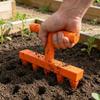 Ручной инструмент для посева с 5 зубьями Пластиковый инструмент с меткой глубины Профессиональные садоводы