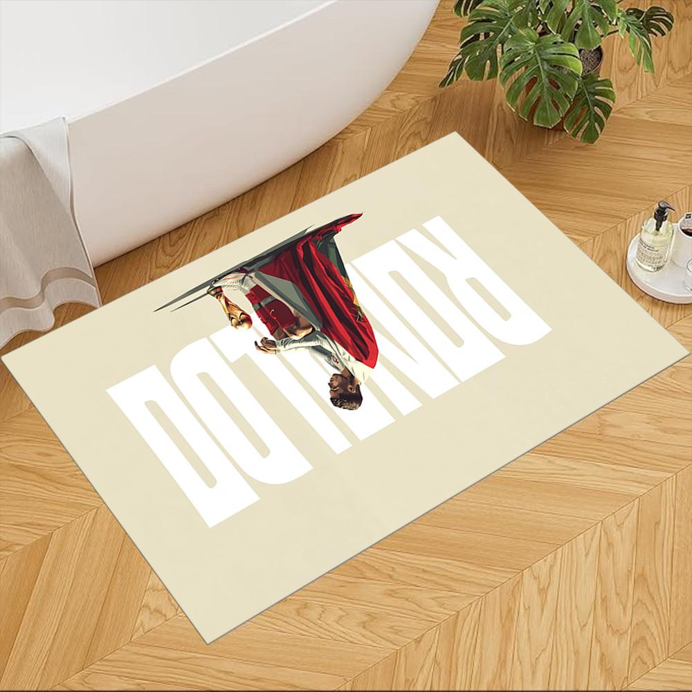 Cristiano Ronaldo Carpet Design for Outdoor Dormitory Game Room Foyer Anti-slip Rug Anime Office Decor Gift for Festivals