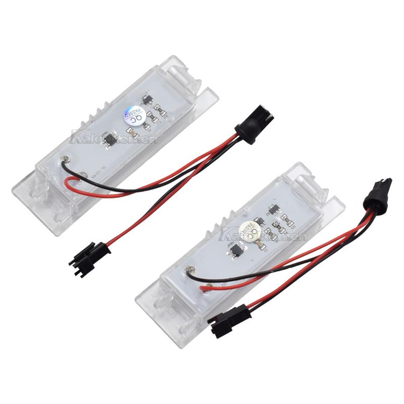 LED License Number Lamps Plate Lights For Opel Astra K J H Corsa D E C Meriva A B Vectra C Zafira B Insignia Adam Vauxhal
