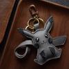 Original Design Diablo Pikachu, Handmade Leather Car Key Bag Pendant, Personalized Trendy Key Chain