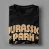 Винтажные футболки Jurassic Park Fun Run 93 для мужчин, футболка из 100% хлопка с коротким рукавом, футболка с графическим принтом