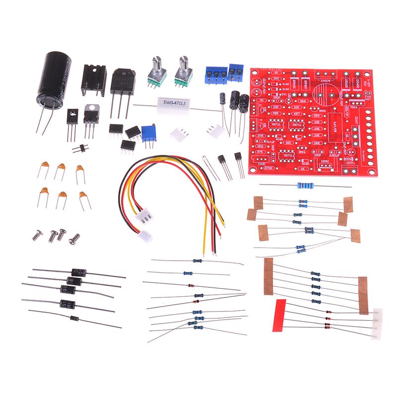 Red 0-30V 2mA-3A Continuously Adjustable DC Regulated Power Supply DIY Kit PCB