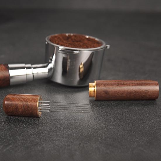 Игла для распределения кофе из нержавеющей стали с 5 иглами, выравнивающий инструмент, тампер для эспрессо, распределитель кофейного порошка, аксессуары для бариста