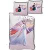 Duvet Cover Set - HOMEROKK - Frozen - 140x200 + Pillowcase + Fitted Sheet - Black - 100% Polyester