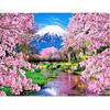 DIY 5d Diamond Painting Flower And Mountain Full Square Diamond Embroidery Diamond Home Decor