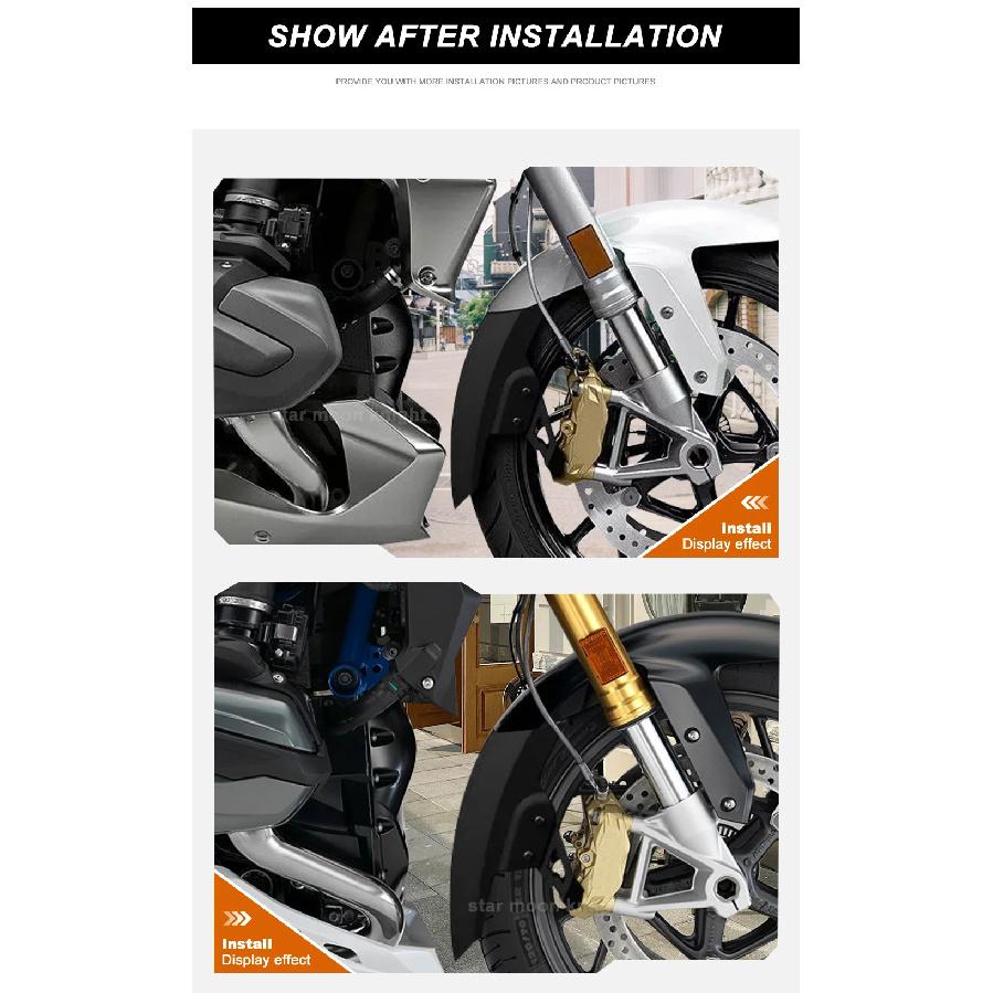 R 1250R 2019- For BMW R1250R R1200R 2015-2018 Front Fender Extensions Fender Extender Splash Accessories