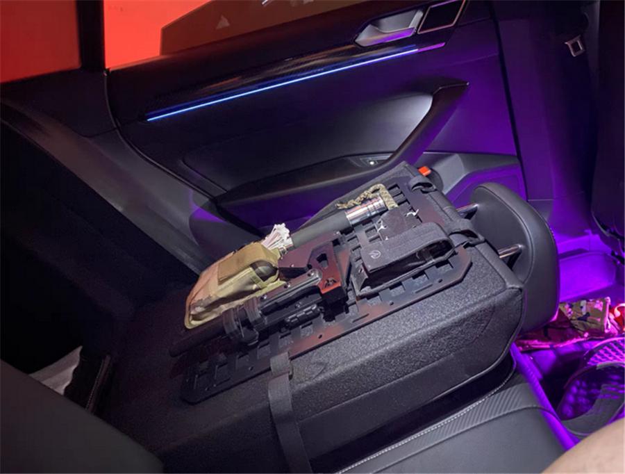 Универсальная стойка для хранения оружия на спинке автомобильного сиденья, тактическая жесткая панель MOLLE для хранения вещей