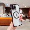 Высококачественный чехол для мобильного телефона iPhone17promax с магнитным покрытием N52, рисунок CD, подходит для защитного чехла Apple 15/16