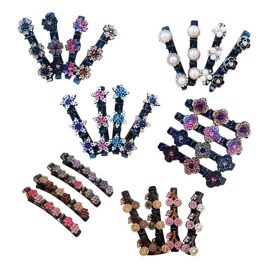 4 шт. Универсальные прически: Эти инновационные заколки для волос позволяют вам без усилий менять прическу в любое время, облегчая создание прически.