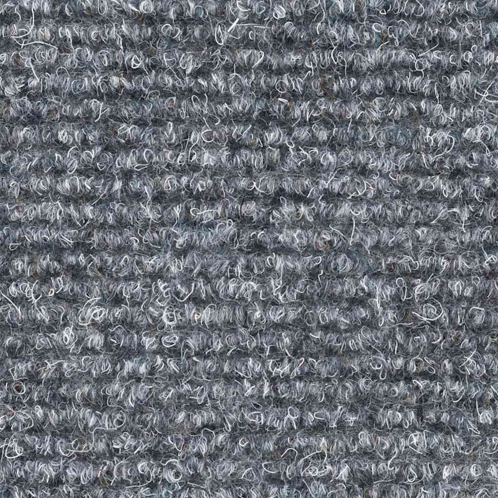 Self Adhesive Stair Treads 20 pcs 56 x 17 x 3 cm Light Grey Semi Round