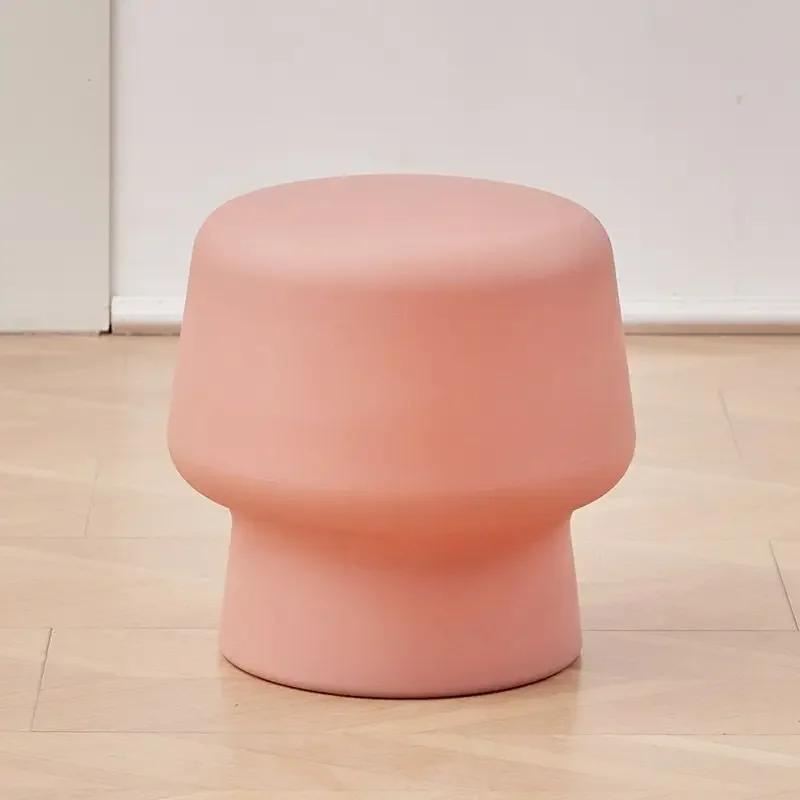Nordic Simple Coffee Table Side Stool Small Balcony Modern Round Stools Household Durable Thick Ottomans Living Room Furniture