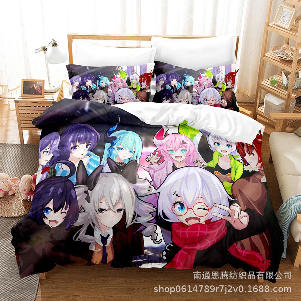 Постельное белье Honkai Impact 3 Односпальный Полутораспальный Двуспальный Кинг-сайз Игра Аниме Комплект для кровати Взрослый Детский Спальня Комплекты пододеяльников 3D-принт 013