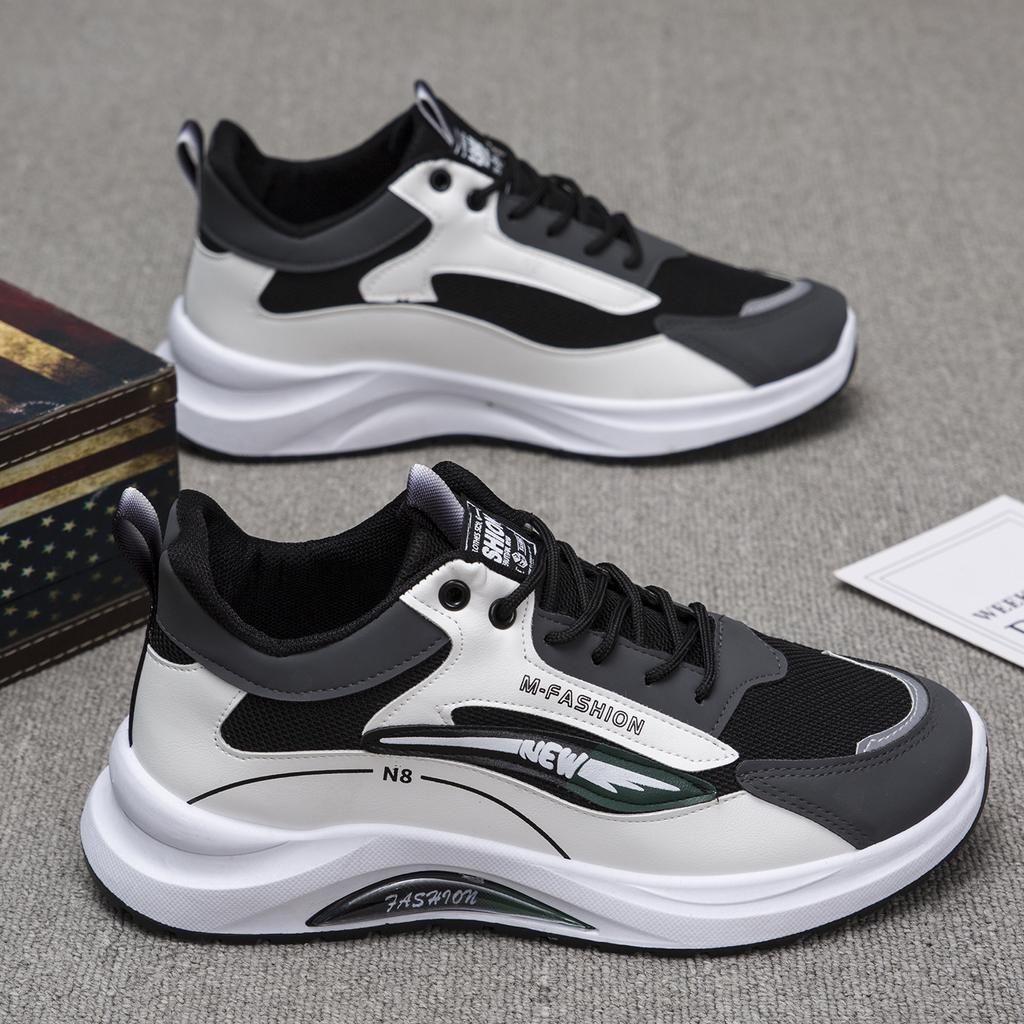 Спортивная мужская обувь, новая повседневная обувь в гонконгском стиле с низким верхом и сетчатым верхом, модная обувь в корейском стиле на толстой подошве для студентов, кроссовки