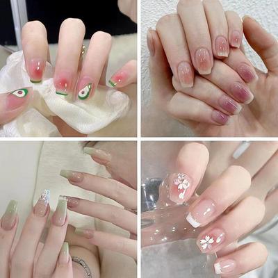 Летние милые прохладные наклейки для дизайна ногтей Ins-Style - съемные элементы для ногтей