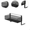 Bedside Hanging Storage Basket Organizer Carbon Steel Mesh Origanizer Shelf for Bed