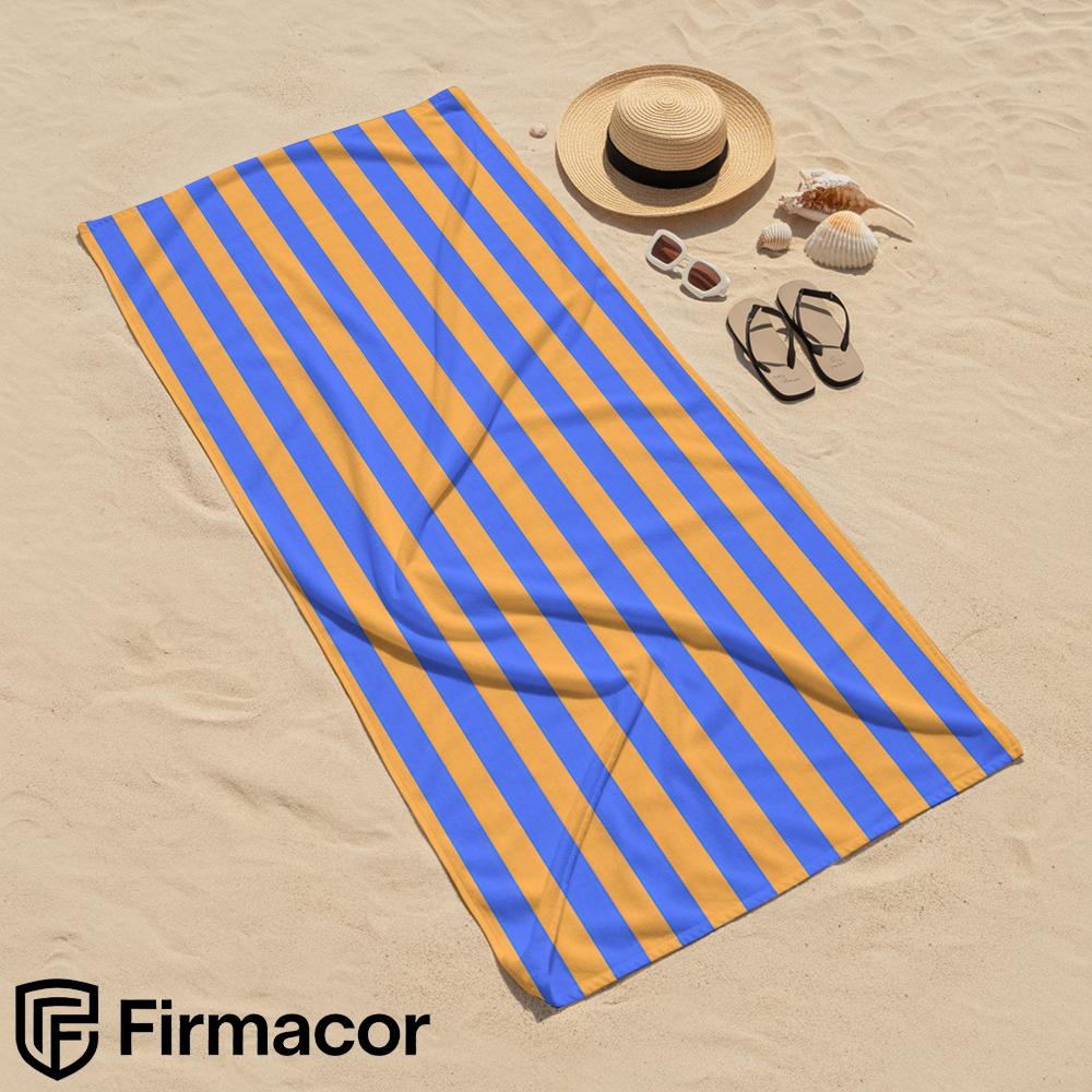 Blue Pink Line Soft Portable Travel Towel Unisex Ultra Lightweight Microfiber Oversized Sand Free Quick Dry Beach Towel