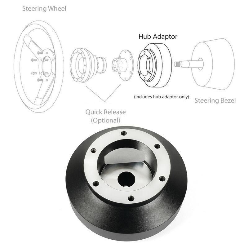 131H Short Hub Steering Wheel Adapter Kit For 01-11 Honda Civic All Ep3