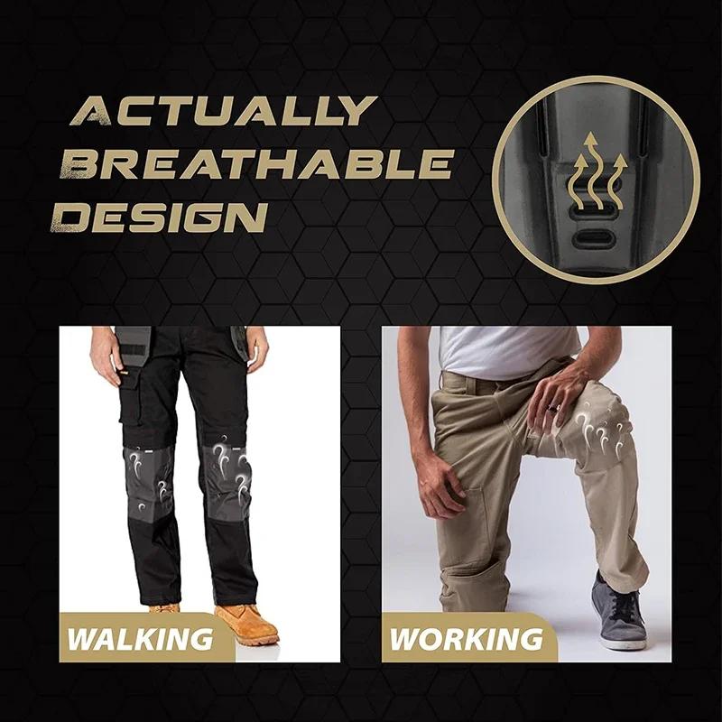 1 пара простых наколенников для тактических брюк. Сделано Вставки из материала ЭВА Противоударный тип, подходит для рабочих брюк