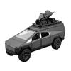 1/24 Tesla Cybertruck Кемпинговый автофургон из литого сплава Игрушечная модель автомобиля Звук и свет Детские игрушки Коллекционные предметы Подарок на день рождения