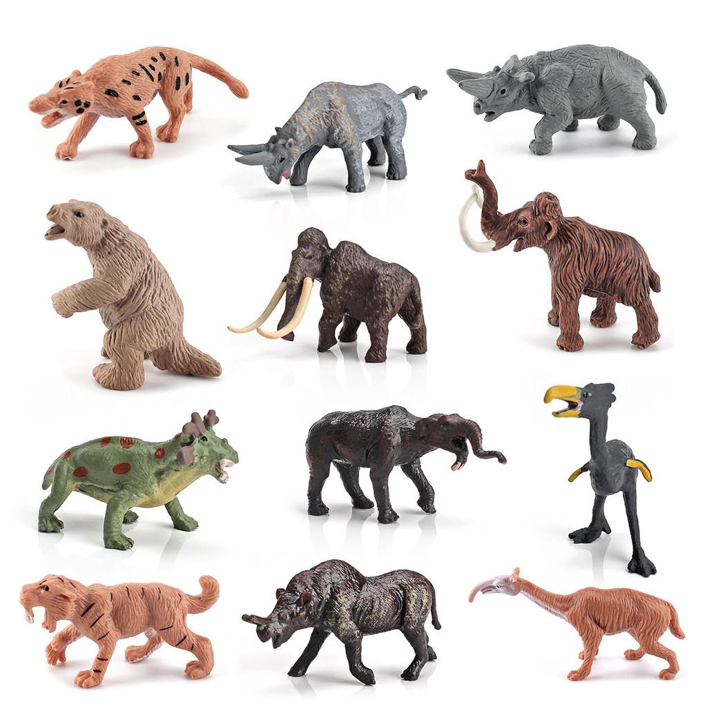 Realistic Prehistoric Animal And Primitive Human Model Toy For Home Desktop Decoration