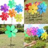 6 шт. Однослойная шестилепестковая ветряная мельница, ветряной спиннер, украшение для сада и двора, детские игрушки