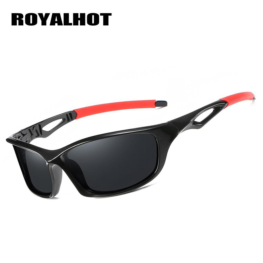 Royalhot Поляризованные спортивные солнцезащитные очки унисекс с полой оправой, винтажные солнцезащитные очки, очки в стиле ретро, солнцезащитные очки, UV400