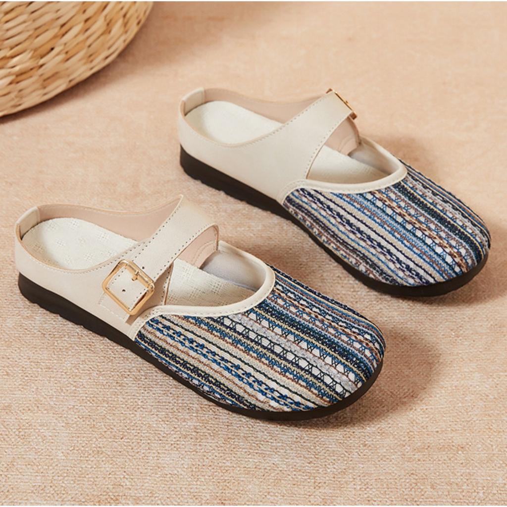 Женская обувь с мягкой подошвой, противоскользящая, износостойкая, полускользящая, дышащая сетчатая поверхность для ношения сандалий, модная повседневная обувь