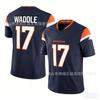 Mens 3rd Gen Football Jersey Broncos 17 Waddle Orange Sports Training Top