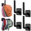 2/4/6Pcs Cap Holder Hat Rack For Baseball Caps Adhesive Hat Hooks For Wall Cap Hanger Storage No Drilling Hat Display Organizer