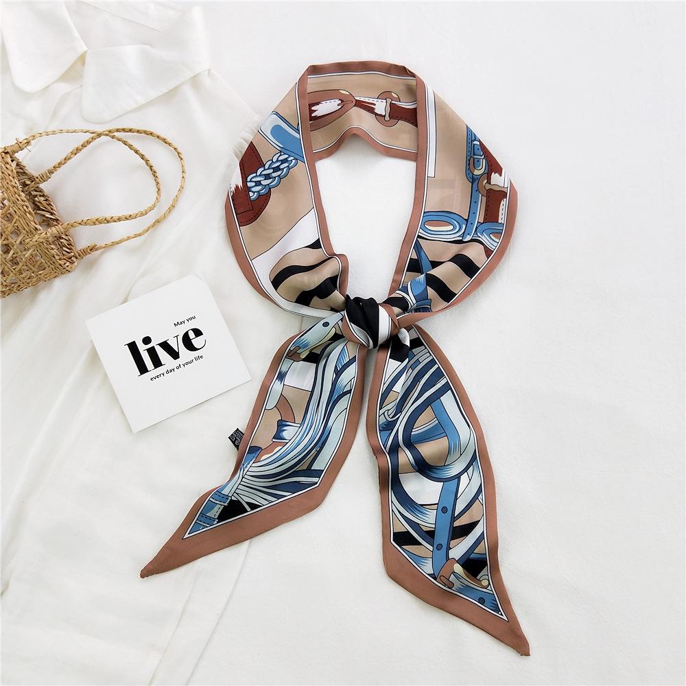 New Scarves Silk Scarves Women'S Spring And Autumn Season Long Decorative Professional Scarves Summer Thin Styles Paired With Shirts Stylish