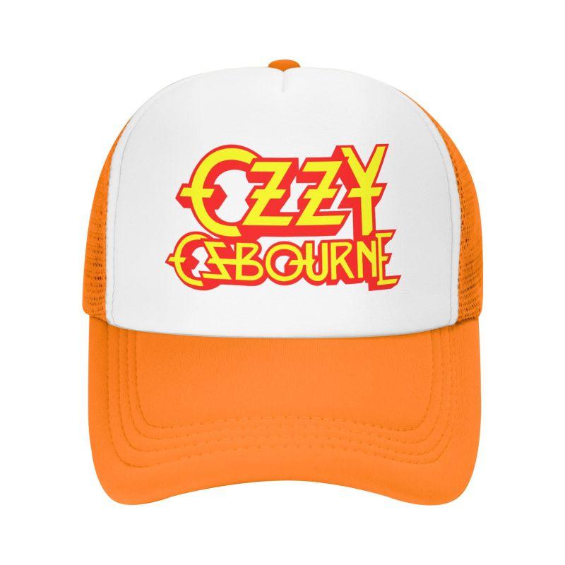 Custom Ozzy Osbourne Metal Hard Rock Print Mesh Baseball Cap Unisex Breathable Sun Hats Outdoor Sports Adjustable Snapback Hat
