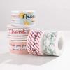 120PCS/Roll Multicolor Thank You Stickers Mixed Pattern Sealing Labels Appreciate Greeting Tags