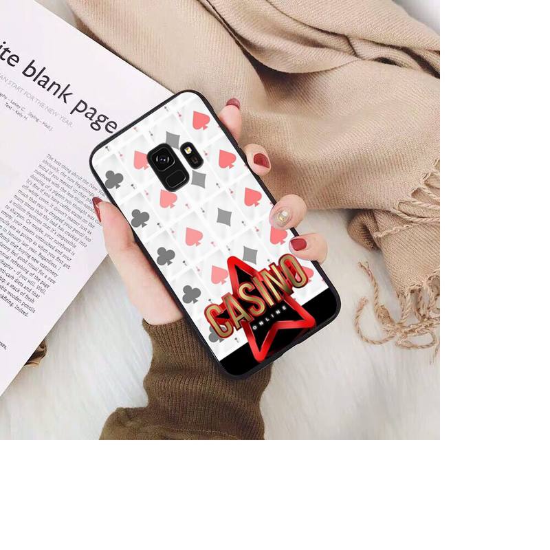 Poker Phone Case For Samsung Galaxy S20 S10 Plus S10E S5 S6 S7edge S8 S9 S9Plus S10lite 2020