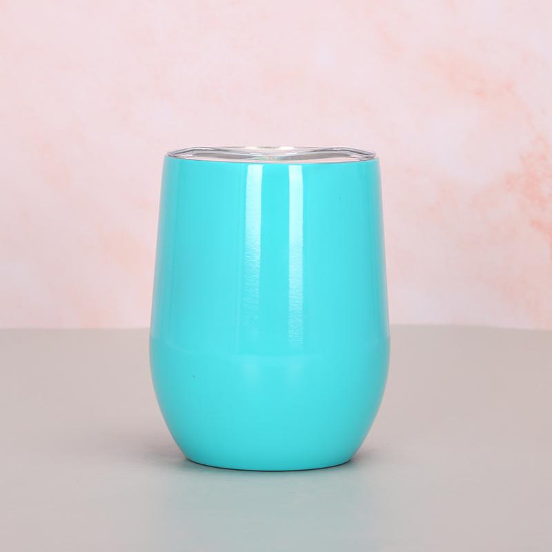 12Oz Eggshell Cup 304 Stainless Steel Double Layer Vacuum Color Spray Paint Egg Cup Swig Big Belly Cup