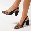 Женские леопардовые туфли на высоком каблуке, сексуальные босоножки с острым носком и каблуком-шпилькой, элегантные шикарные вечерние туфли на высоком каблуке, размер 36-42