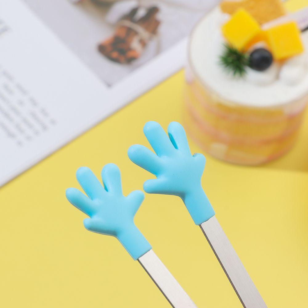 Kitchen Accessories Non-slip Handles BBQ Mini Creative Silicone Snack Food Tong