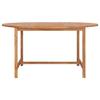 Round Wooden Garden Table - Brown - 150 X 76 Cm