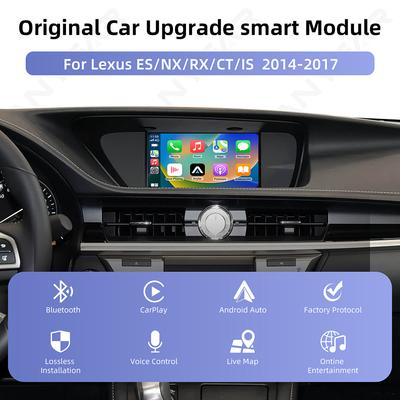 Беспроводной CarPlay Android Auto Для Lexus Для LEXUS ES NX200 NX ES300 ES IS250 2014-2017 Голосовая навигация Siri Функции Car Play