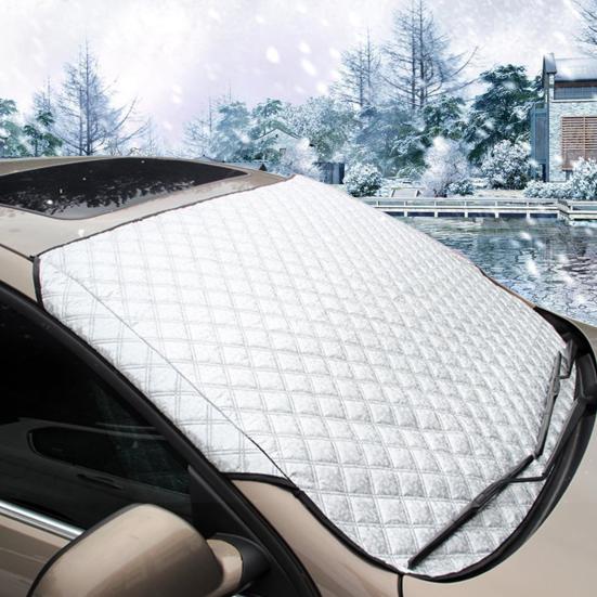 Чехол для автомобиля Ветровое стекло Водонепроницаемый Солнцезащитный козырек УФ-защита Всесезонный Универсальный Чехол для автомобиля для Автомобиля Внедорожника Защищает от УФ-лучей Снега/Льда Пыли