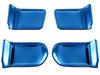 BRIGHTZ Sakura B6AW Stainless Steel Inner Door Handle Plate Blue Covers, Shape, 2-Piece Set, [INS-DHC-251]