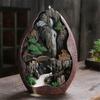 2023 New Resin Backflow Incense Burner Censer Waterfall Mountain Stream Zen Creative Large Size Home Office