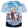 Yoz 4-13Y O'smir Bolalar Kundalik Futbolka Avatar The Last Airbender Anime 3D Bosma O'g'il Qiz Futbolka Bolalar Chaqaloq Tug'ilgan Kuni Kiyimlari