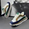 2025 New Simple Low Cut Men's Sneakers Thick Soled Height Increasing Soft Soled Casual Running Shoes Zapatos Para Hombres
