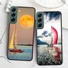 Чехол для телефона парусник для Samsung A16 A26 A36 A56 Galaxy A02S A12 A52S A13 A23 A33 A53 A54 A34 A24 A14 A22 A32 A42 A72 Чехол C