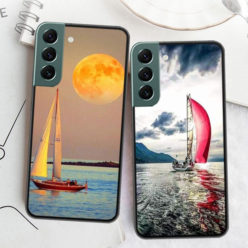 Чехол для телефона парусник для Samsung A16 A26 A36 A56 Galaxy A02S A12 A52S A13 A23 A33 A53 A54 A34 A24 A14 A22 A32 A42 A72 Чехол C