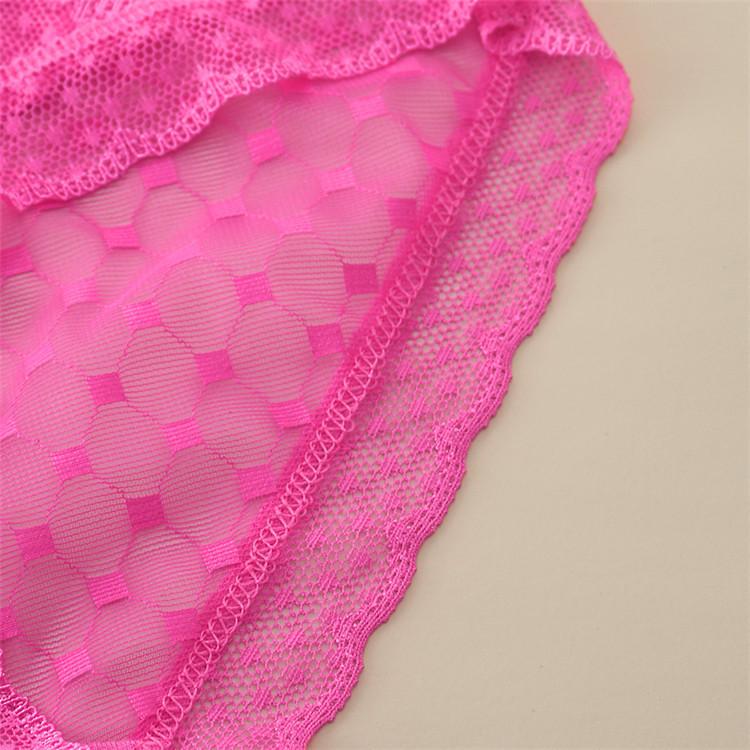 Sexy Underwear Transparent Lace Panties Women's Seamless Low-rise Breathable Briefs for Girls