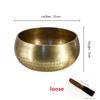 Nepal Handmade Tibet Buddha Sound Bowl Yoga Meditation Chanting Bowl Brass Chime Handicraft Music Therapy Tibetan Singing Bowl