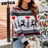 Jacquard Casual Pullover Christmas Sweater Women's Lazy Autumn/Winter Women's Knit Sweater